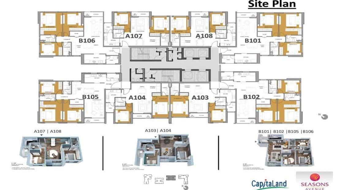 Seasons Avenue - Typical Floor Plan