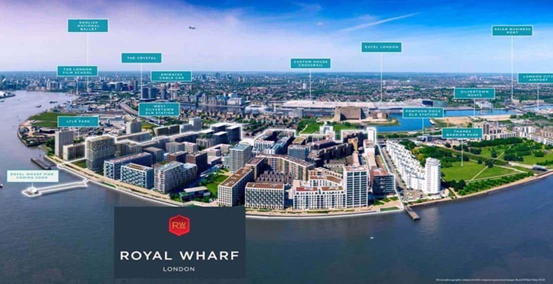 Royal Wharf London - Aerial View 1