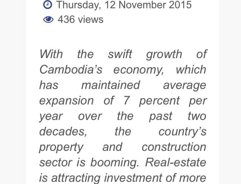 News on Office Trend in Phnom Penh Cambodia