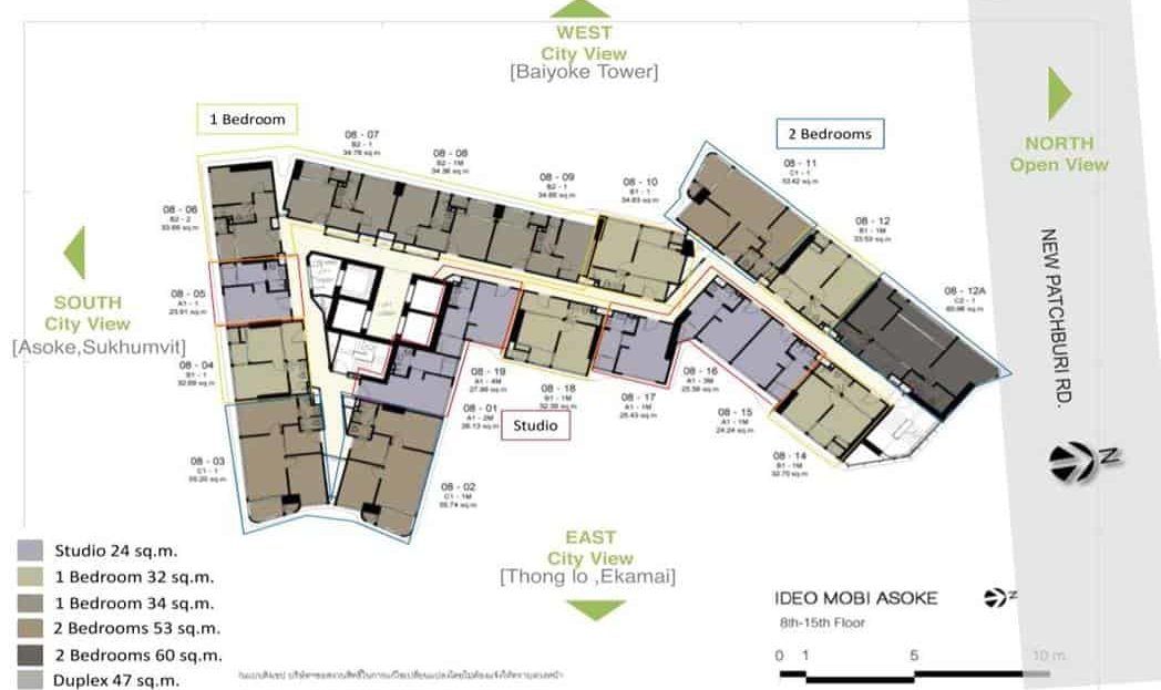 Ideo Mobi Asoke - Typical Floor Plan