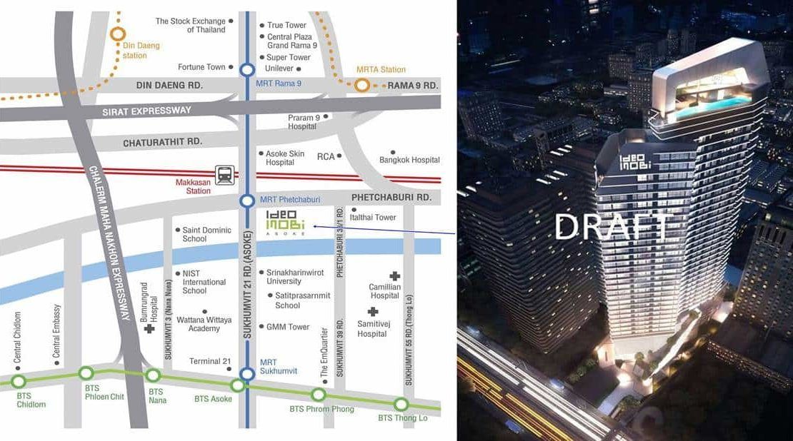 Ideo Mobi Asoke - Location Map