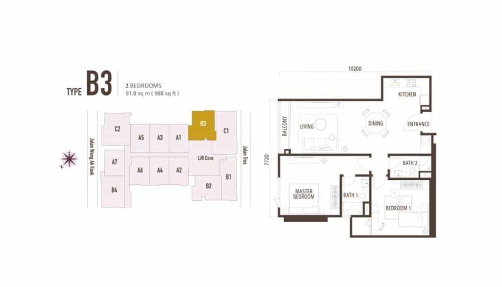 Suasana Iskandar Malaysia - 2 BR Type B3
