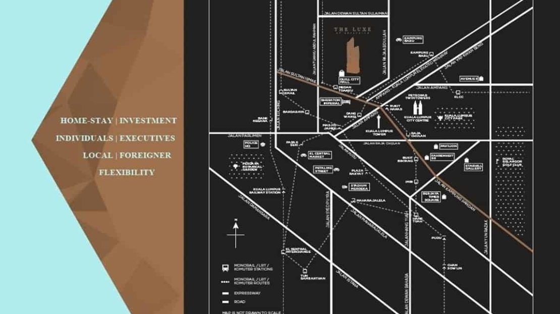 The Luxe by Infinitum - Location Map