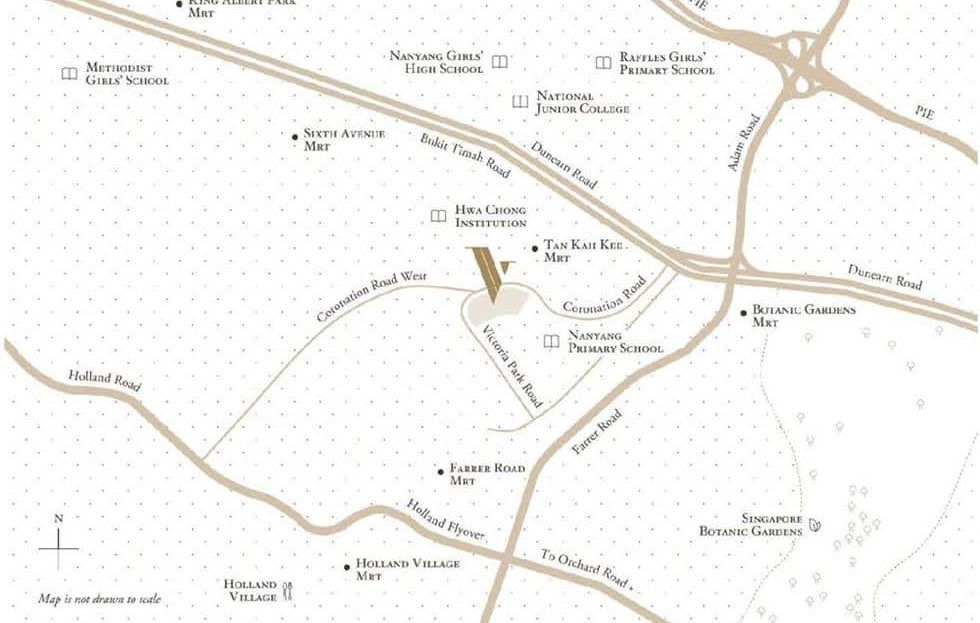 Victoria Park Villas - Location map