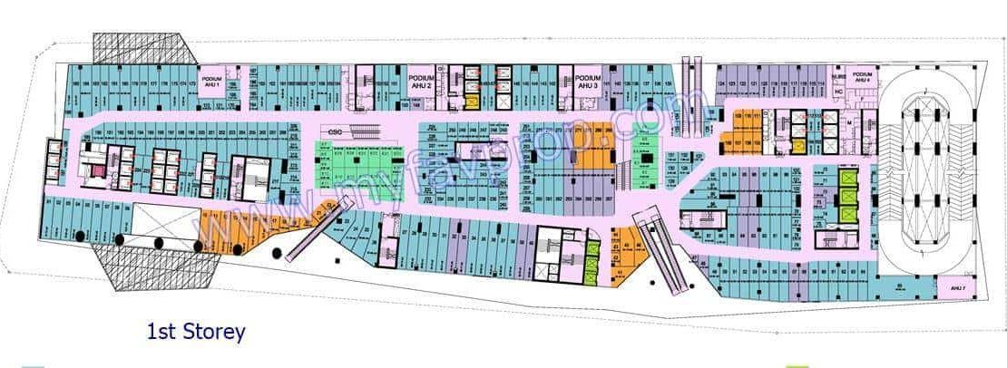 The Peak Shoppes - Level 1 Floor Plate