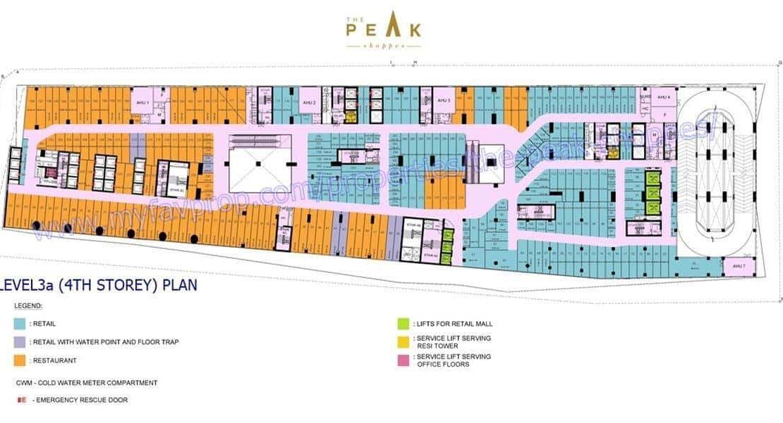 The Peak Shoppes - Level 3A Floor Plan