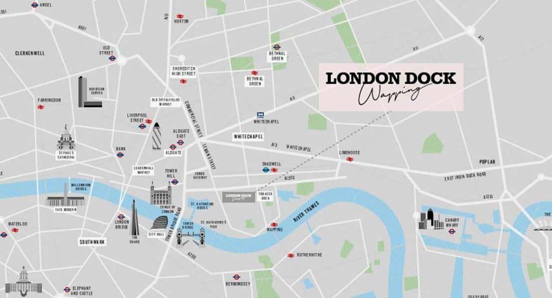 Cashmere Wharf - London Dock Location Map