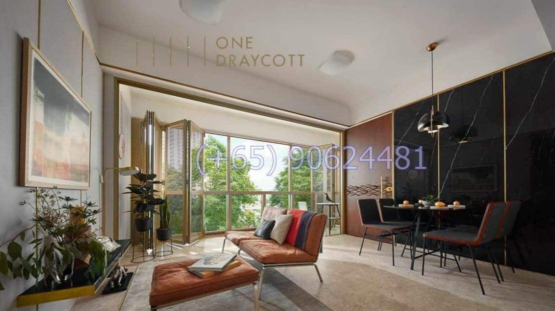 One Draycott - Living & dining area