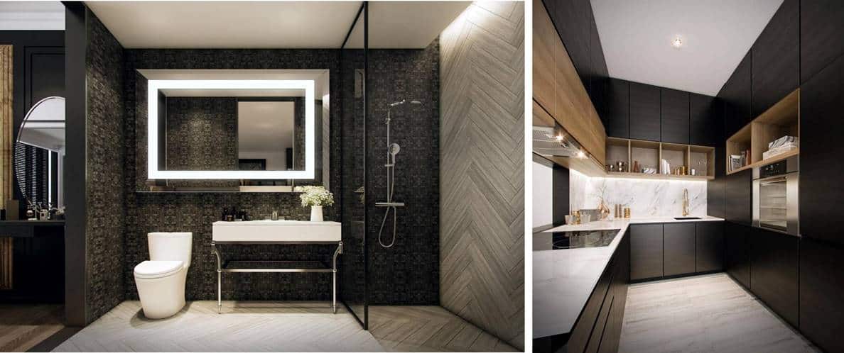 SO Sofitel Residences - Kitchen & Bathroom