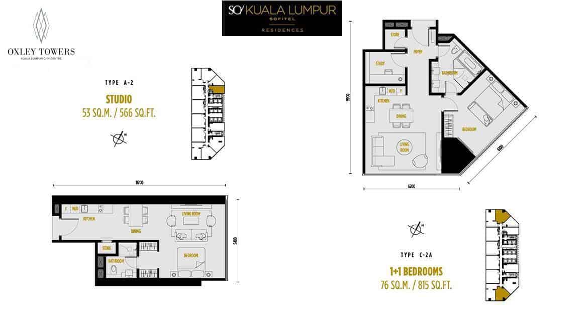 SO Sofitel Residences - Studio & 1 +S BR