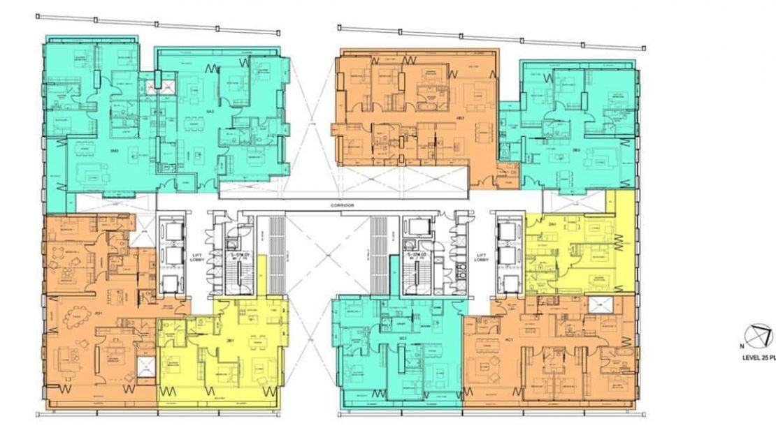 South Beach Residences - Typical Floor Plan