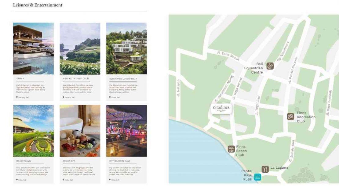 Citadines Berawa Beach Bali Hotel Location Map