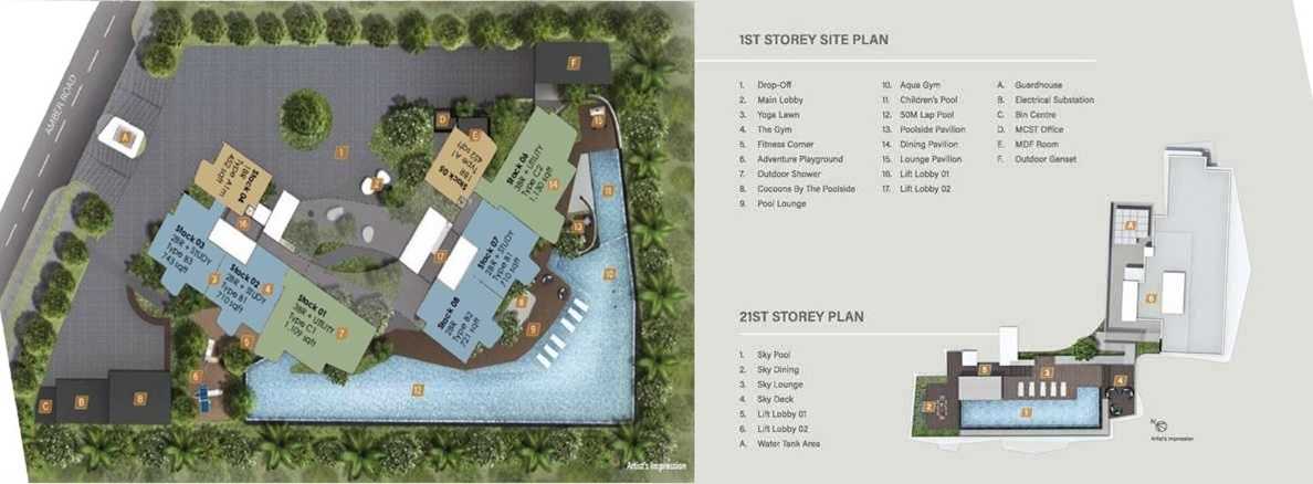 Coastline Residences - Site Plan and Floor Plate