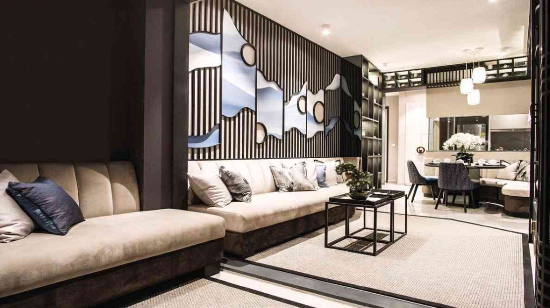 Parc Clematis - Contemporary Tower Living & Dining Room