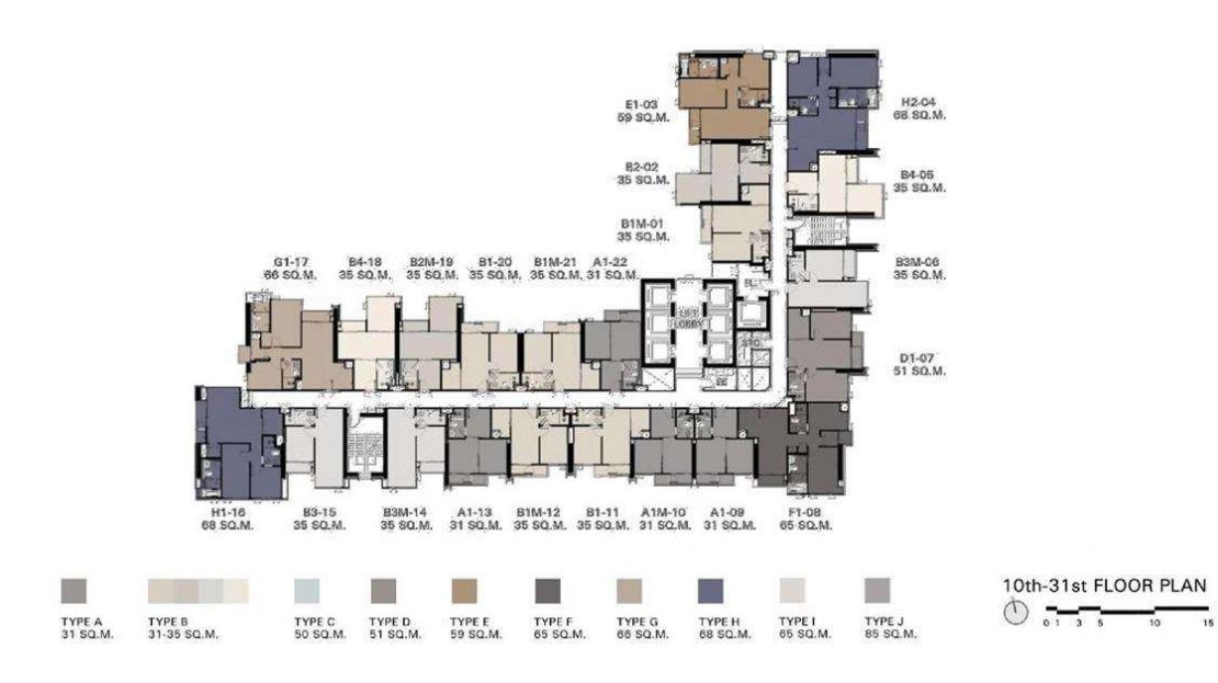 The Address Siam Ratchathewi - 10_31 Level Floor Plate