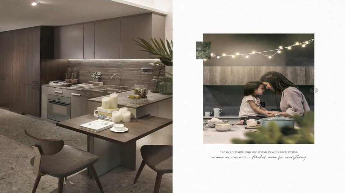 One Pearl Bank - 1 BR Kitchen Swivel Table