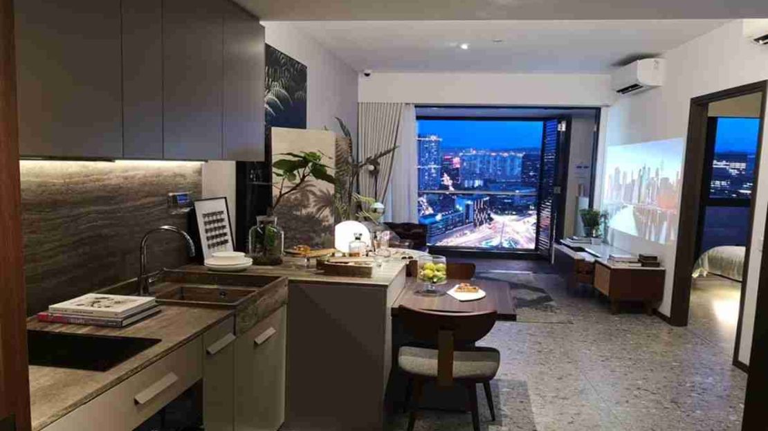 One Pearl Bank - 1 BR Living room