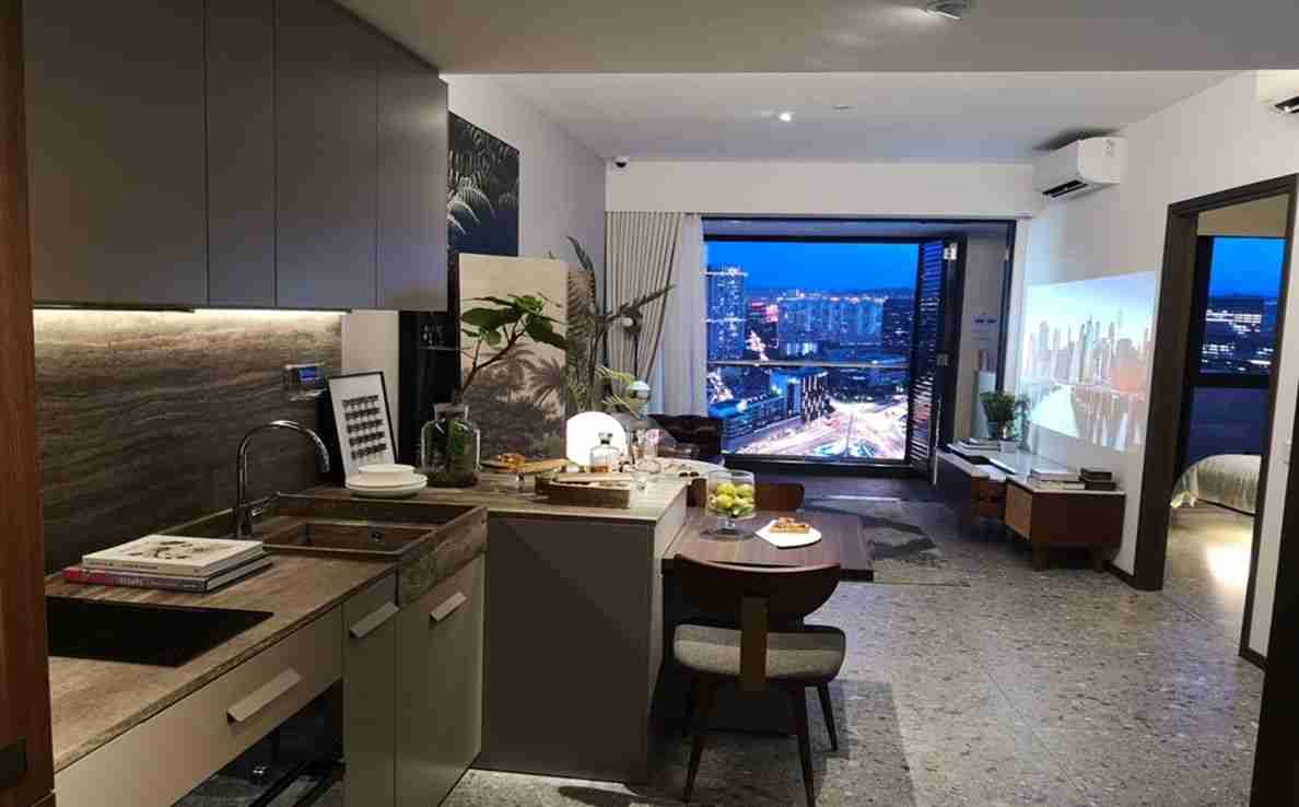One Pearl Bank - 1 BR Living room