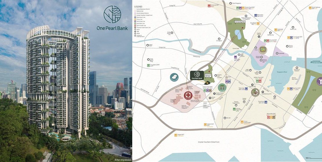 One Pearl Bank Location Map