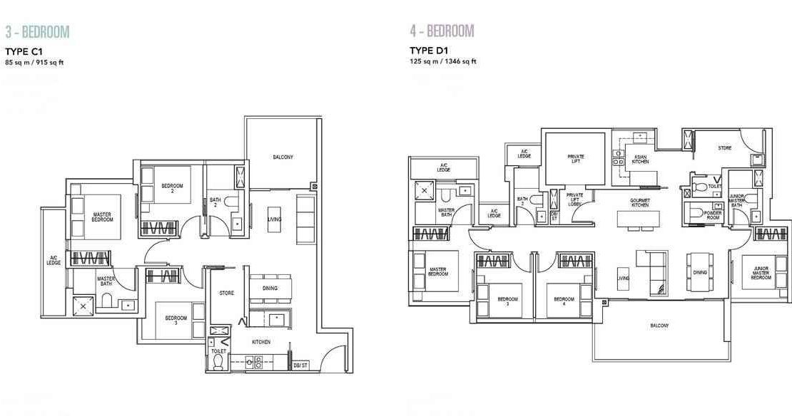 Sky Everton - 3 & 4 BR Floor Plan