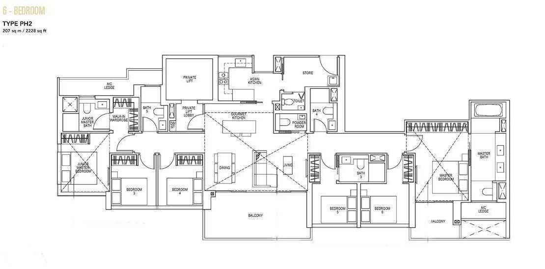 Sky Everton - 6 BR Floor Plan