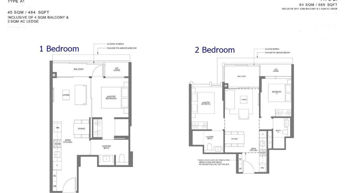 Meyer Mansion - 1&2 Bedroom Floor Plan