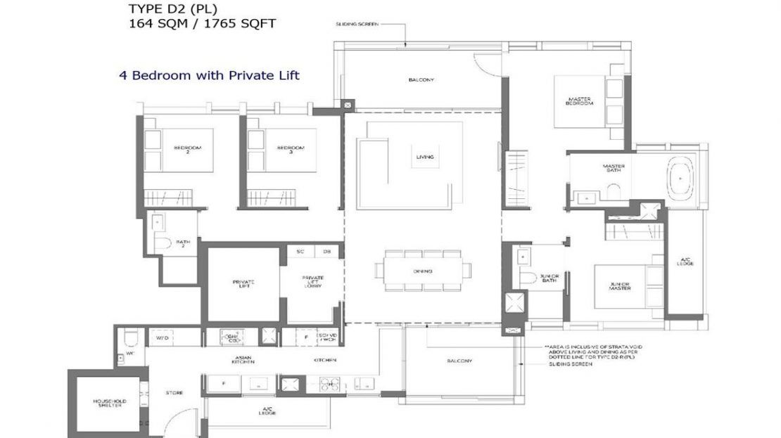 Meyer Mansion - 4 Bedroom Floor Plan