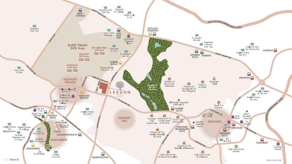 Leedon Green - Location map 3