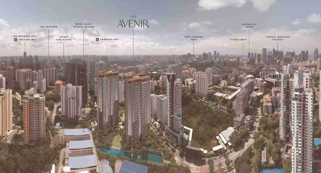 The Avenir - Location Aerial View