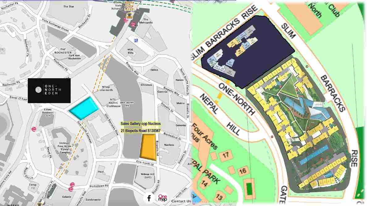 One North Eden - Location map