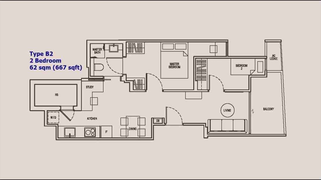 NoMa - 2 BR Type B2