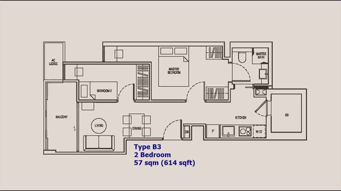 NoMa - 2 BR Type B3