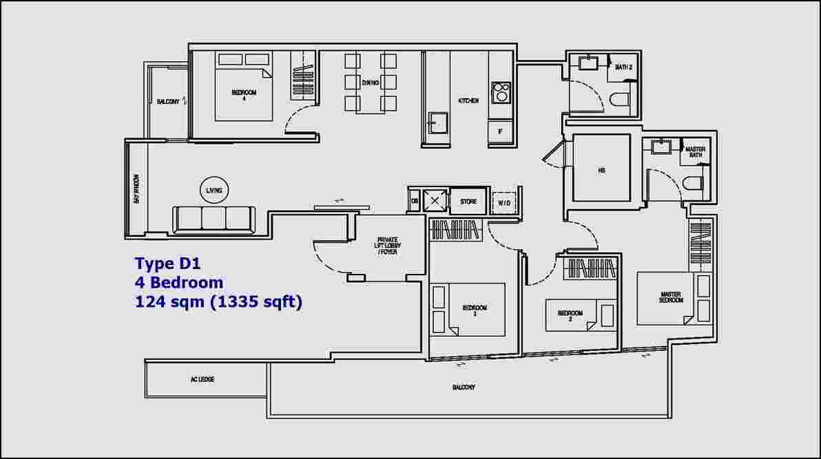 NoMa - 4 BR Type D1