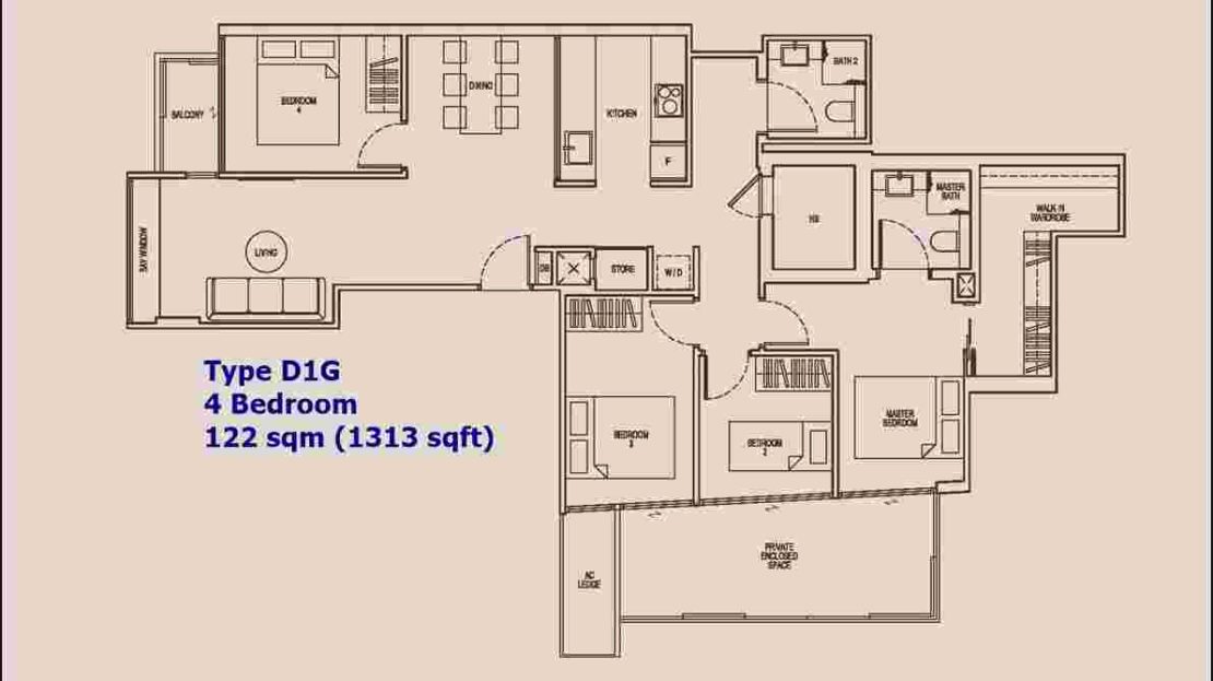 NoMa - 4 BR Type D1G
