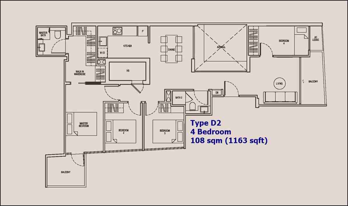 NoMa - 4 BR Type D2