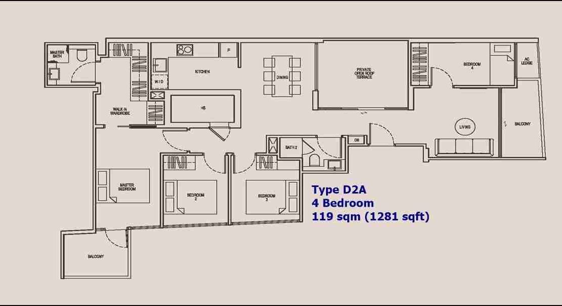 NoMa - 4 BR Type D2A