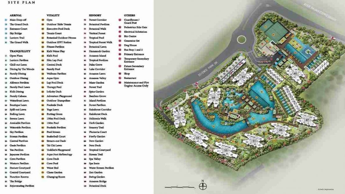Normanton Park - Facilities Site Plan