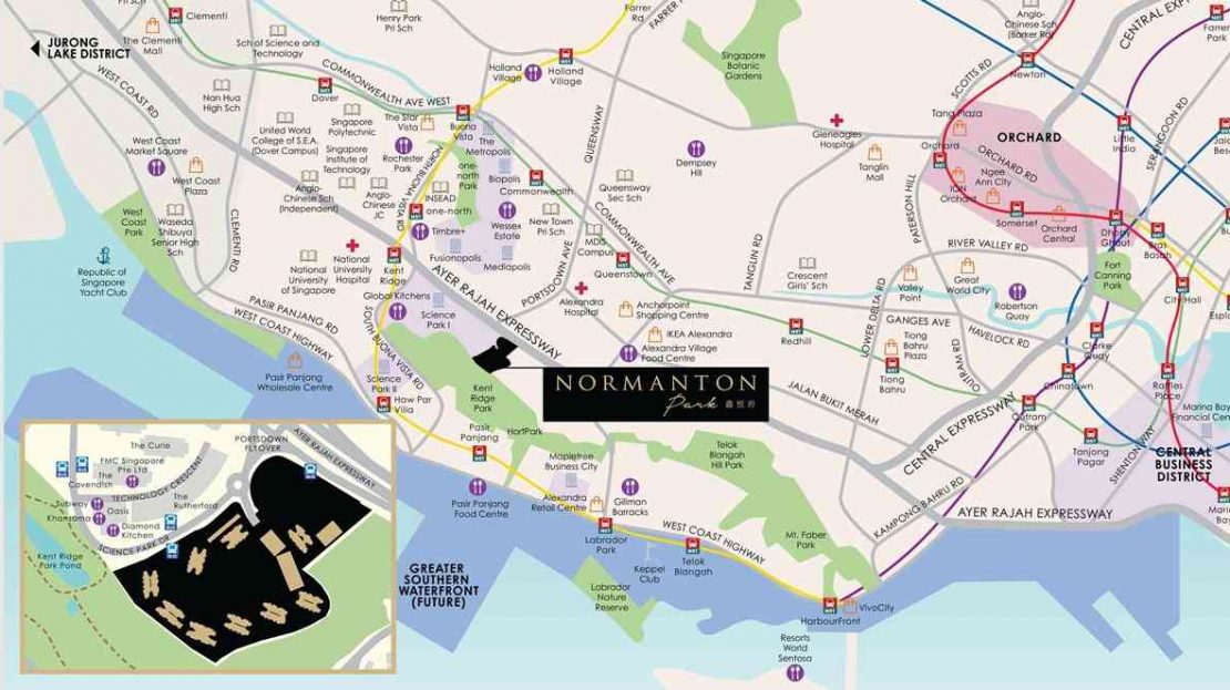 Normanton Park - Location Map