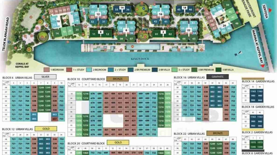 The Reef at King's Dock Site Plan