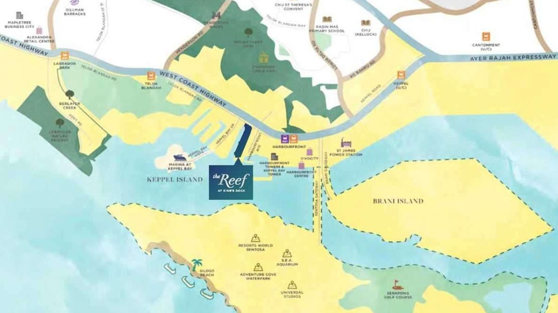 The Reef at King's Dock Location
