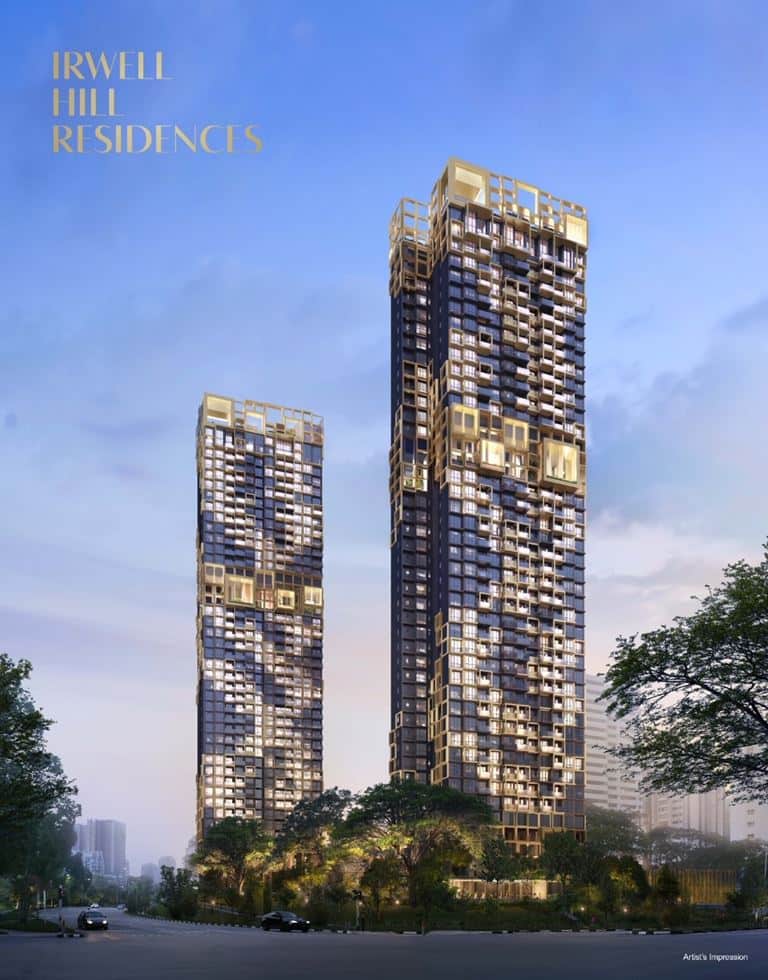 Irwell Hill Residences - Nite Facade