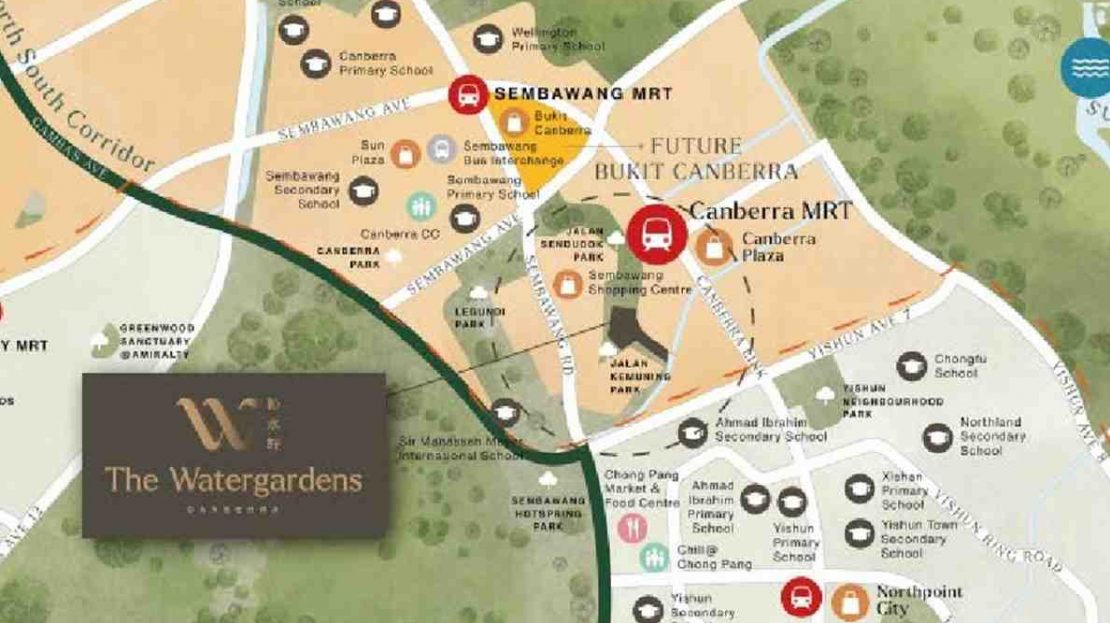 The WaterGardens - Location Map 1