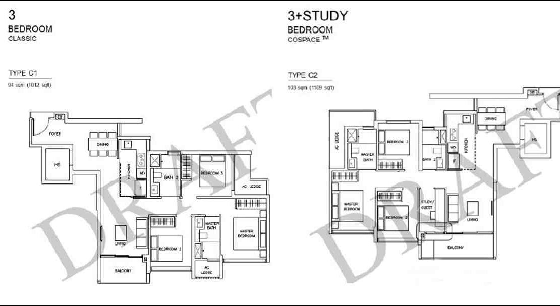 The Arden - 3BR Classic 1012sf