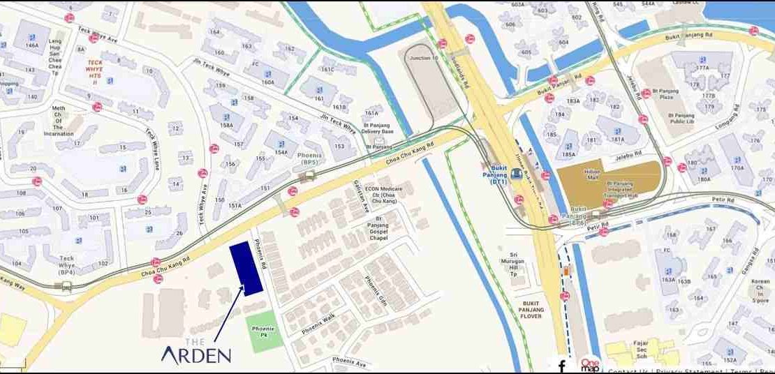 The Arden Location Map