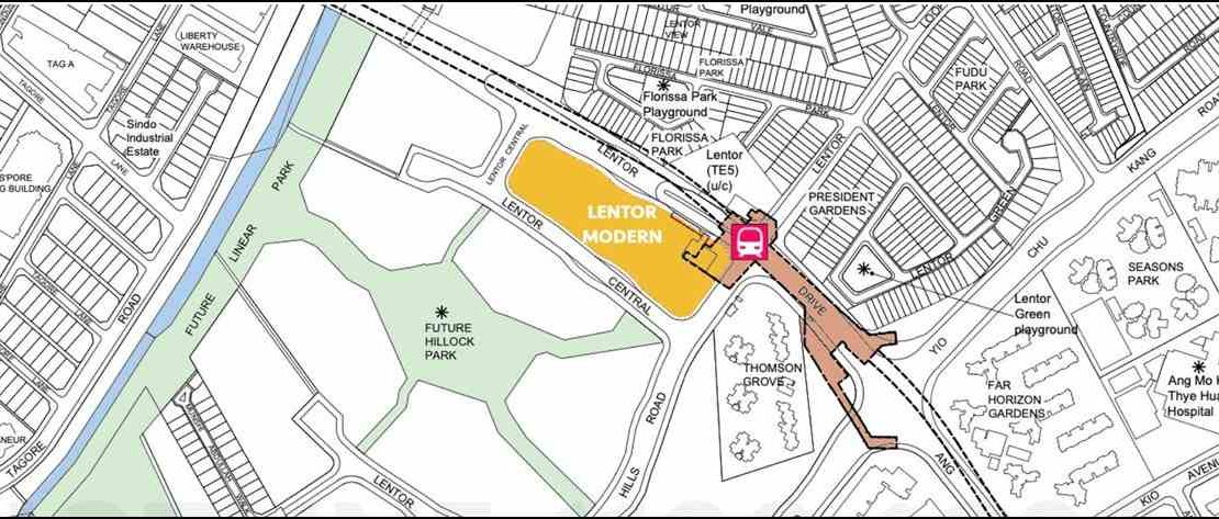 Lentor Modern Actual Site Plan