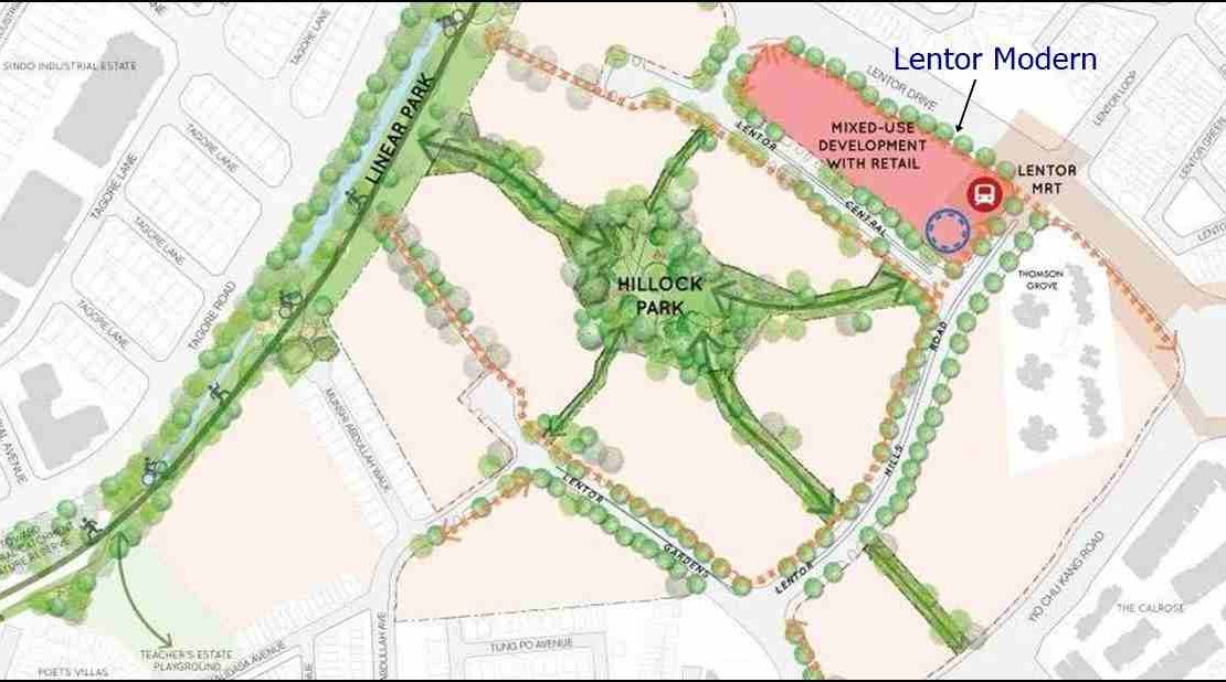 Lentor Modern - Location Map 2