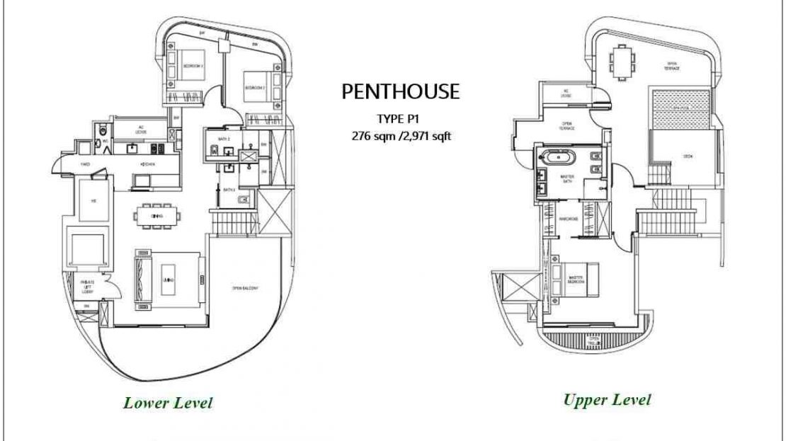 Cape Royale - P1 Penthouse Floor Plan V1