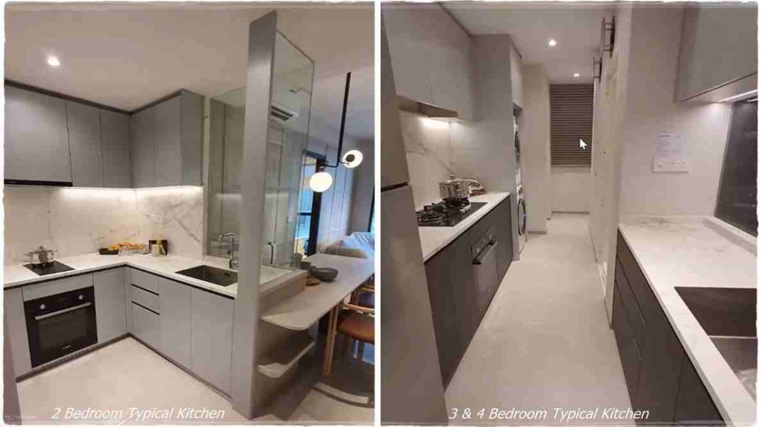 Sky Eden - 2 BR & 3 BR kitchen