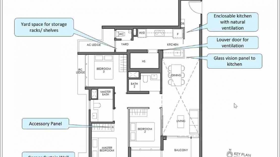 Sky Eden - Type C3 3BR Floor Plan