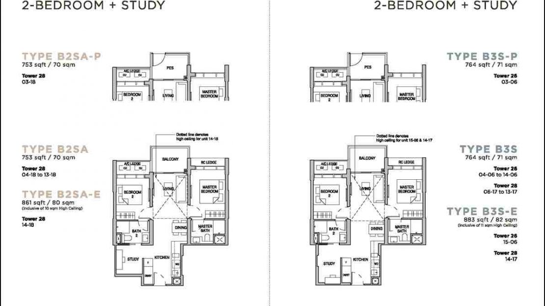 Sceneca Resi Floor Plan_2BR+S